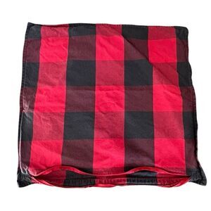 Pottery Barn Pillowcases - 24x24 Inches Set of 4 Buffalo Plaid - 100% Cotton